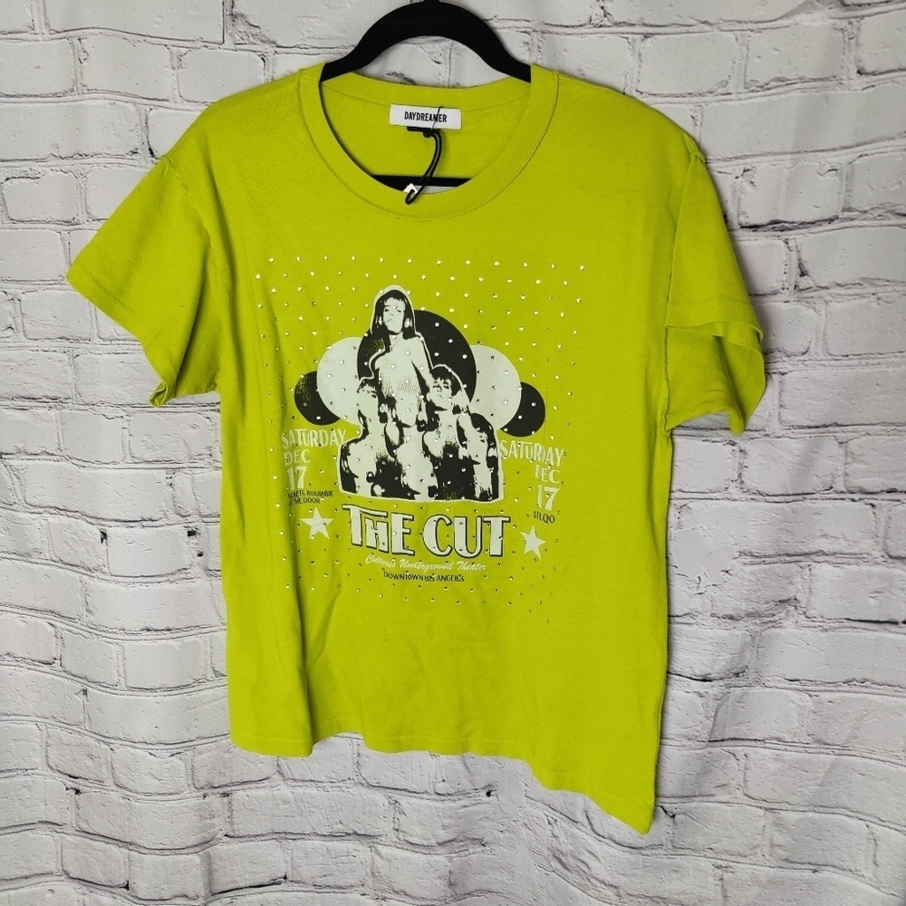 Daydreamer Band Tee The Cut Rhinestone Bling Bling Graphic Tee T-Shirt Large NWT - Picture 2 of 8